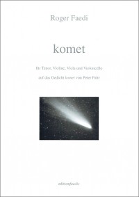 FAE086 • FAEDI - komet - Score and 3 parts (V, Va, Vc)